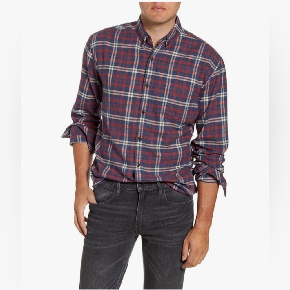 Rails Felix Plaid Flannel Shirt XXL Soft Cotton Button Down Classic Men's Preppy